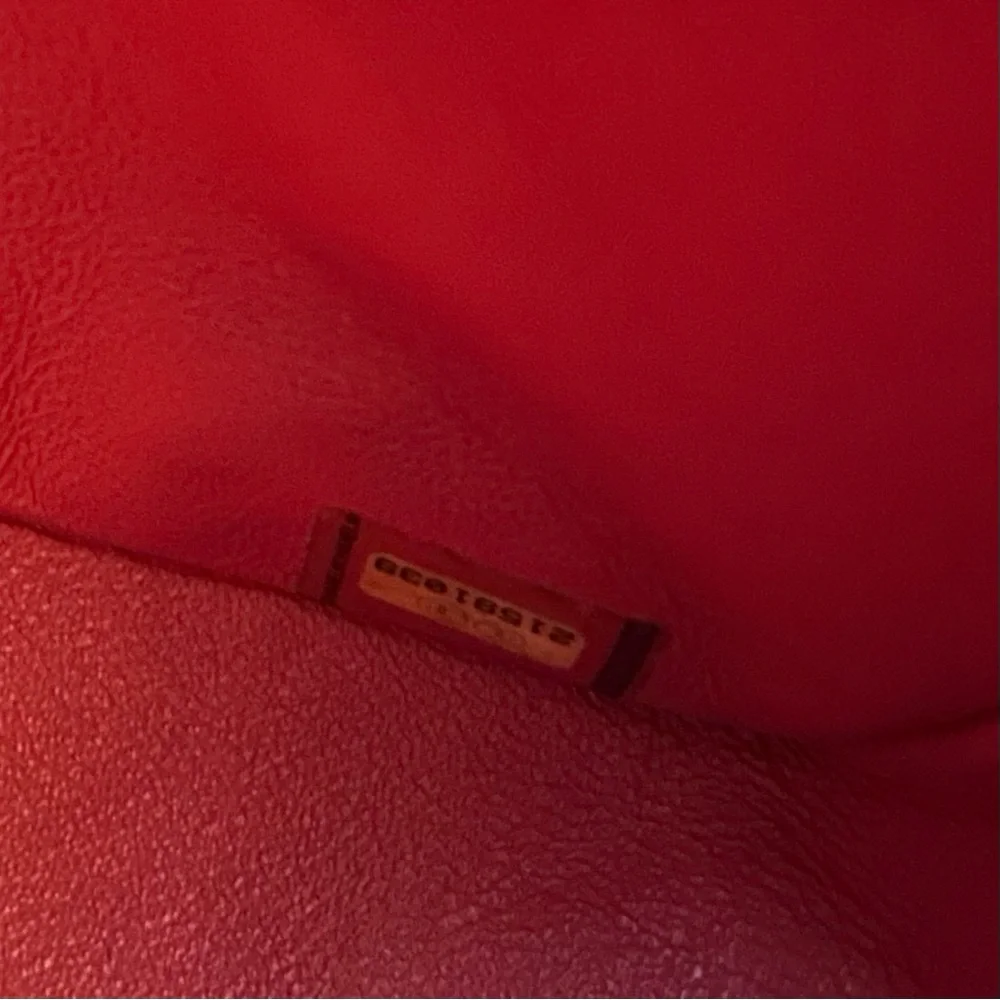 Authentic Chanel Red Patent Leather Medium Classic Double Flap Bag with card